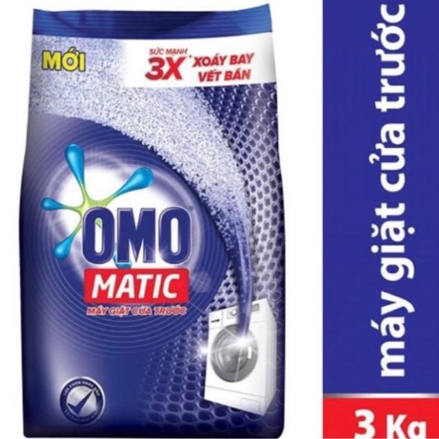 [ Mẫu Mới ] Bột giặt OMO Matic cho máy giặt cửa trước dạng Túi 3kg