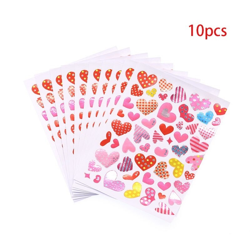 Túi 10 Miếng Dán Giấy Hình Ngôi Sao Mặt Cười