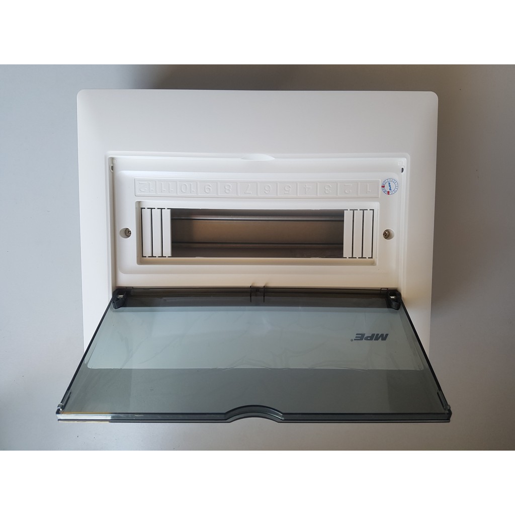 Tủ điện âm tường MPE chứa MCB TS4, TS6, TS12, hộp điện nhựa