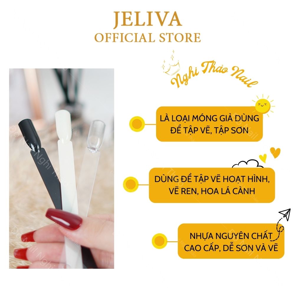 Móng que tập sơn vẽ trưng bày mẫu khách JELIVA