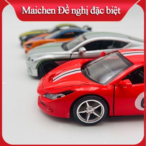 Mô hình xe hơi Ferrari F8 Bentley GT bằng hợp kim tỉ lệ 1:36