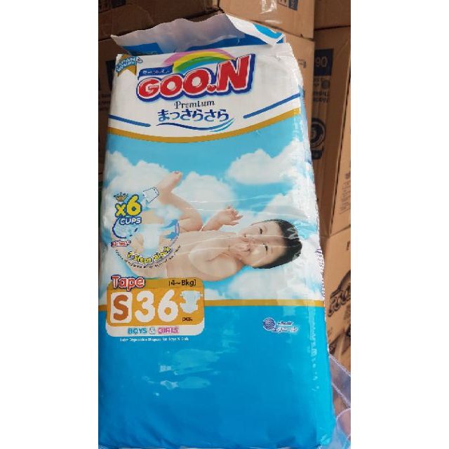 Tã dán Goon  Thái Lan size S (36 miếng)