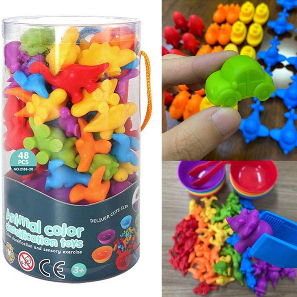 BEBETTERM Bộ Đồ Chơi Động Cơ Cảm Biến Montessori Màu Sắc Cầu Vồng Dành Cho Trẻ Em