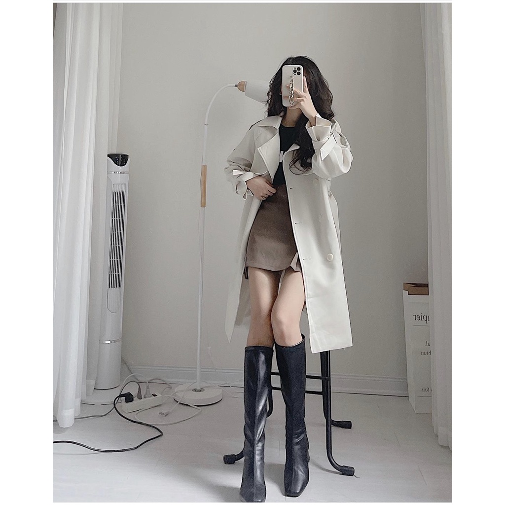 Áo khoác Mangto nữ dáng dáng dài một lớp Mint Colorful | BigBuy360 - bigbuy360.vn