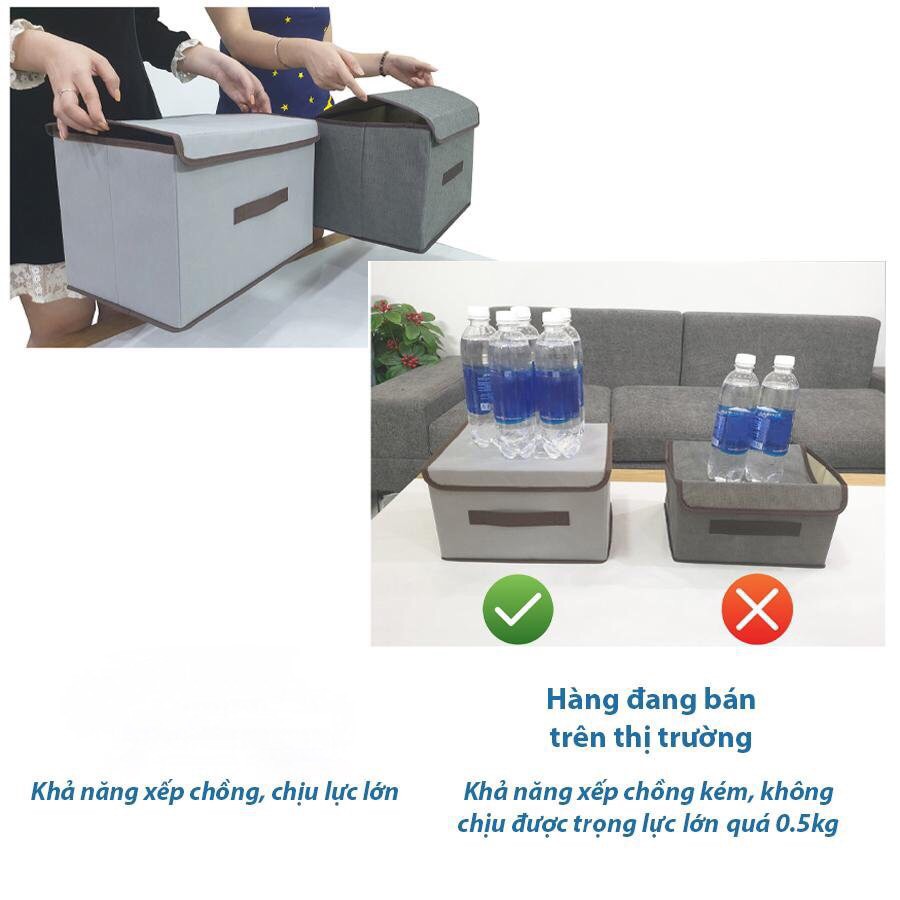 [Hàng VN- gói tiết kiệm] Sét 5 hộp đựng quần áo, tất, đồ lót tiện gọn dễ tìm (Storage Box)