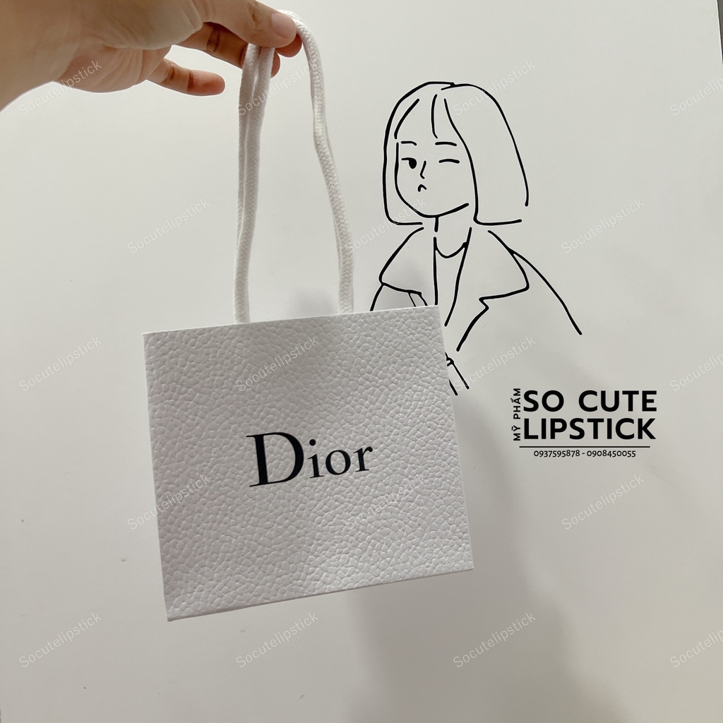 Túi giấy Dior chính hãng 14.5x5x13 và 14.5x8x22.5