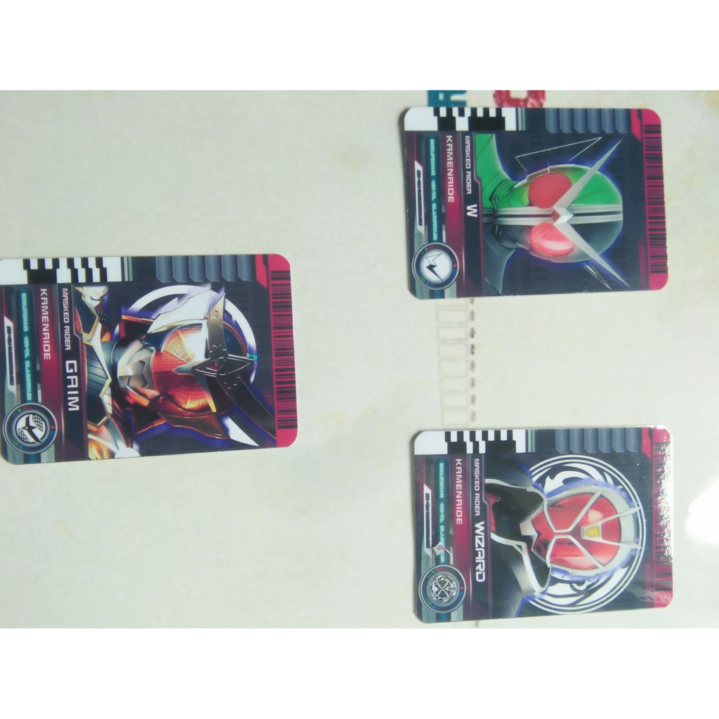 Card Advent Ryuki,W,WIZARD,GHOST,DECADE,GAIM,OOO,FOUZE,DRIVER - KamiShop - Kamen Rider Card