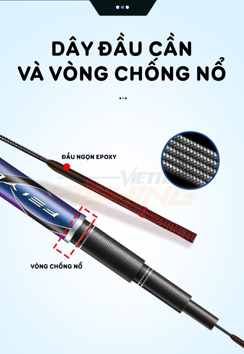 [Chính hãng] [Có sẵn] Cần tay Handing Phi Ngư 6H/8H/10H phù hợp cho nhiều thể loại câu cá - Tặng 1 lóng cần