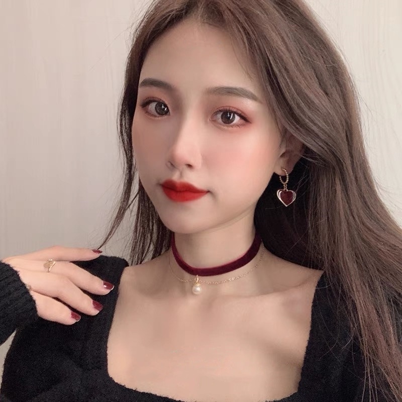 Vòng cổ Hai Lớp Đính Ngọc Trai