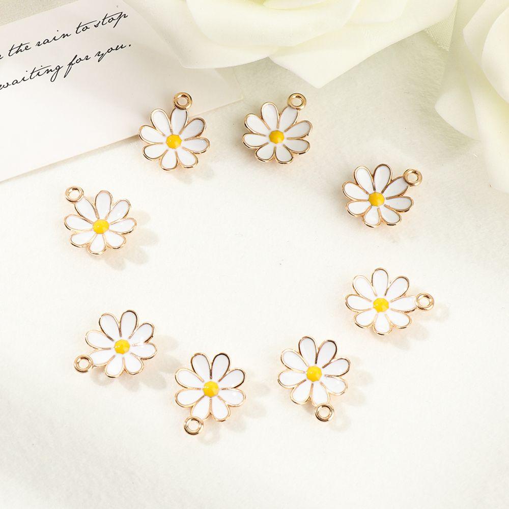 SUSANS Hạt Charm Hình Hoa Cúc Dùng Làm Trang Sức