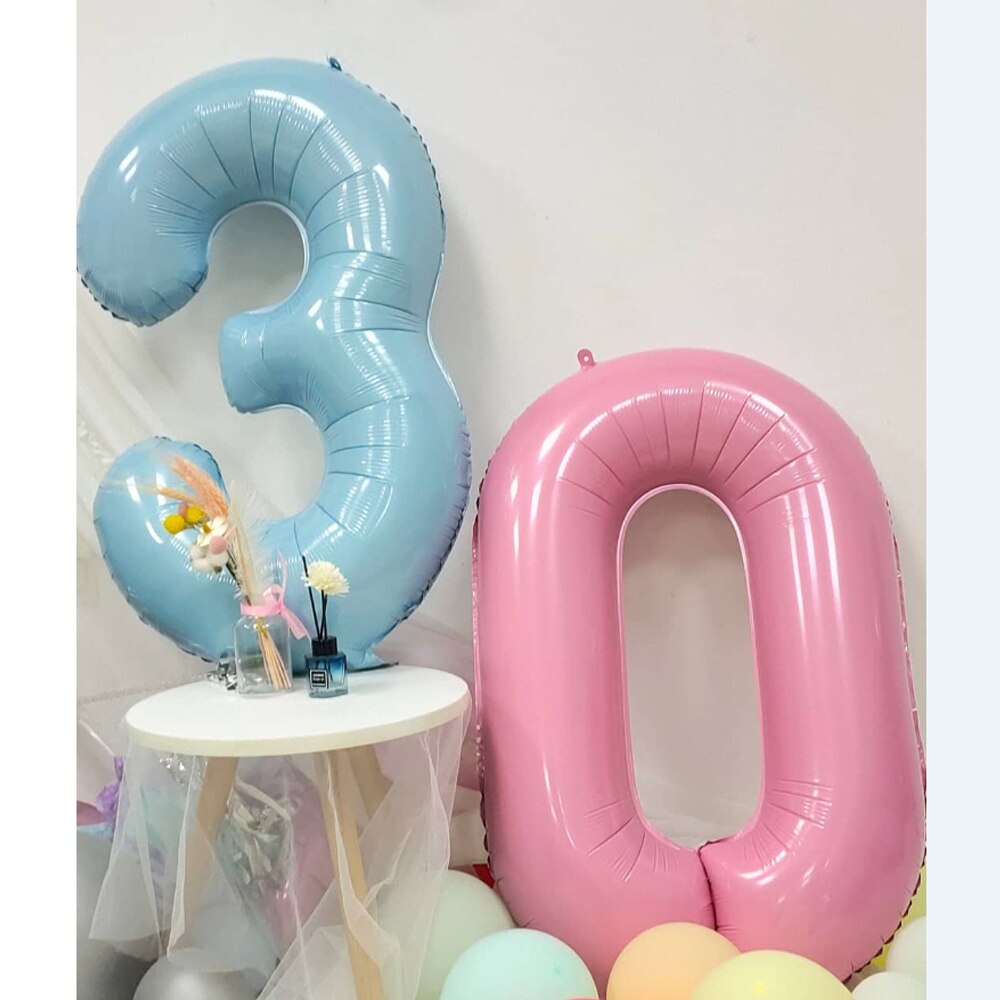 Bong bóng số 0 1 2 3 4 5 6 7 8 9 để trang trí cỡ 40inch