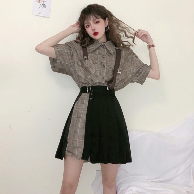 Sét váy ngắn xếp li (có bán rời)