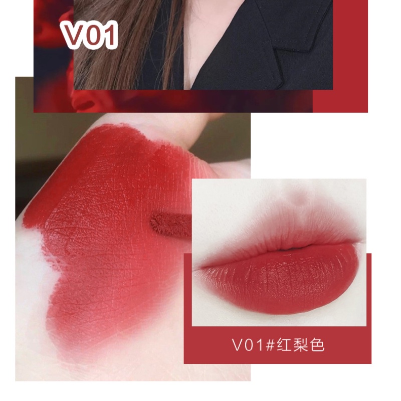 [Hàng mới về] Son Kem Màu Lì Mịn Như Nhung Hllr Không Dính Cốc Lâu Trôi Dưỡng Ẩm