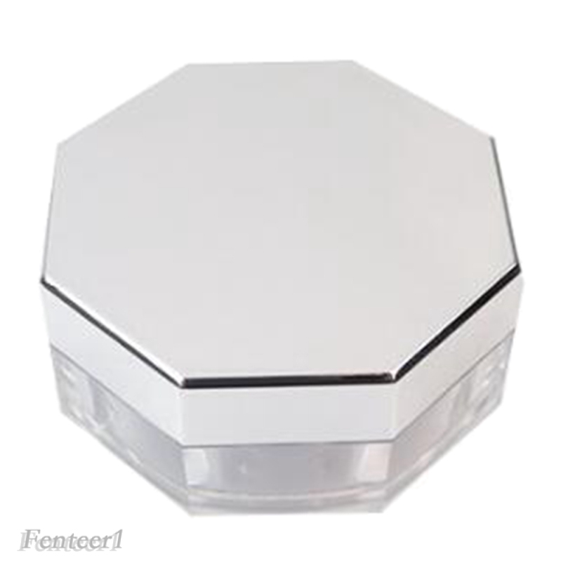 Hộp Nhựa Đựng Phấn Khoáng Trang Điểm Kèm Bông Phấn DIY Fenteer1