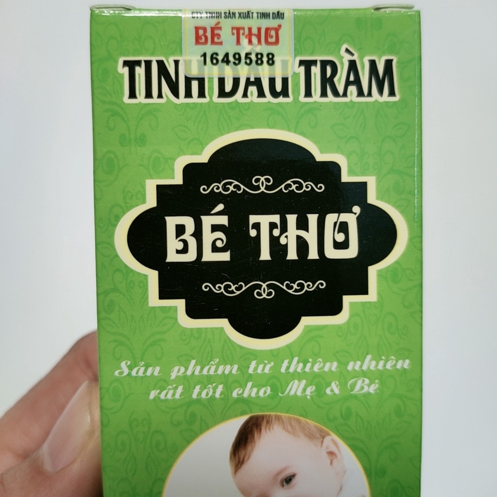 Tinh dầu tràm cho bé Huế nguyên chất Bé Thơ 50ml lá tràm gió quế khuynh diệp bạc hà 2X MART