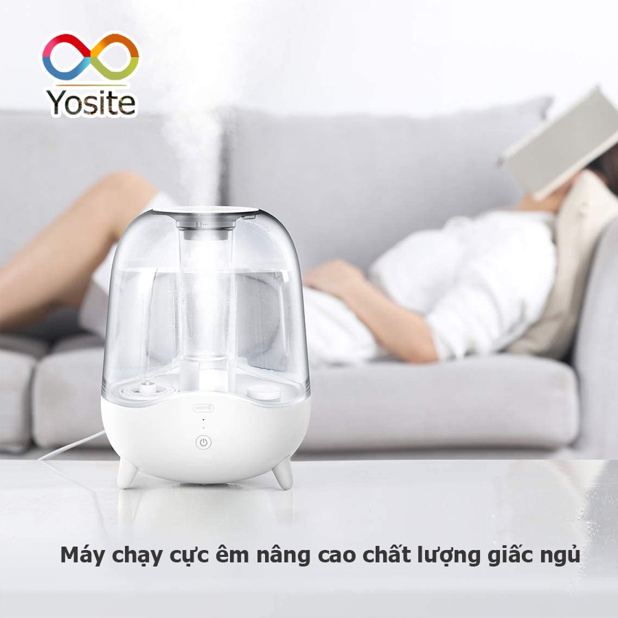 [Đời mới nhất] Máy phun sương tạo ẩm 5L chính hãng Deerma F325 màng lọc ion phun sương nano cấp ẩm dưỡng da