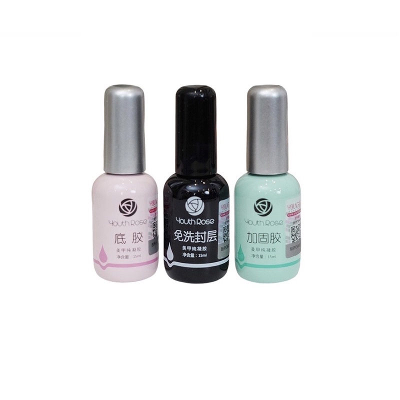 Bộ liên kết - cứng móng - bóng hoa hồng ( base top Rose)