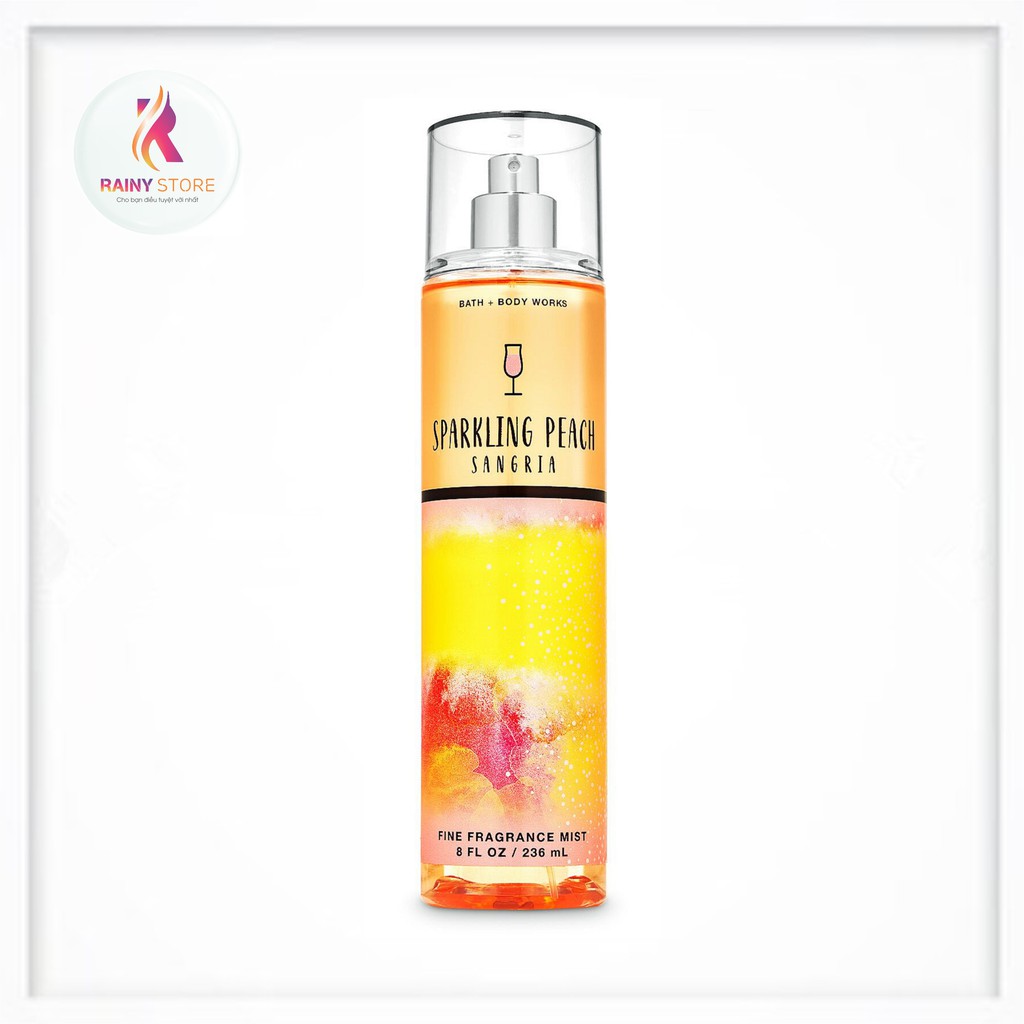 Xịt thơm toàn thân Bath & Body Works Sparkling Peach Sangria 236ml
