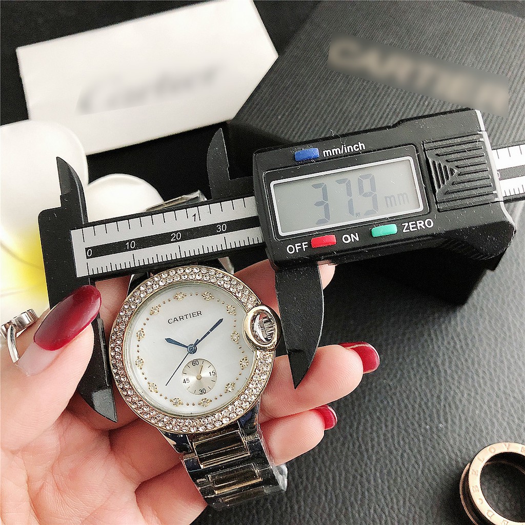 đồng hồ nữ đính đá mặt nhỏ dây kim loại chính hãng đẹp chống nước cao cấp đeo tay nữ watch