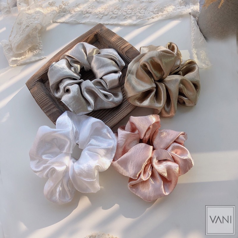 DÂY CỘT TÓC VẢI LỤA SCRUNCHIES MÀU XINH HOT TREND 2019