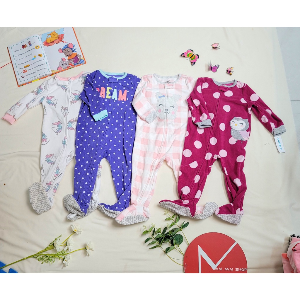 (Chọn màu- 18M) Body nỉ liền thân cho bé trai, bé gái, Bộ đồ liền thân, bodysuit,bodysleep