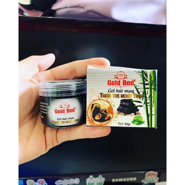 Gel lột mụn than tre hoạt tính Gold Bee 50gr - lột sạch mụn cám, đầu đen, sáng da, kiềm dầu | Bột Natural