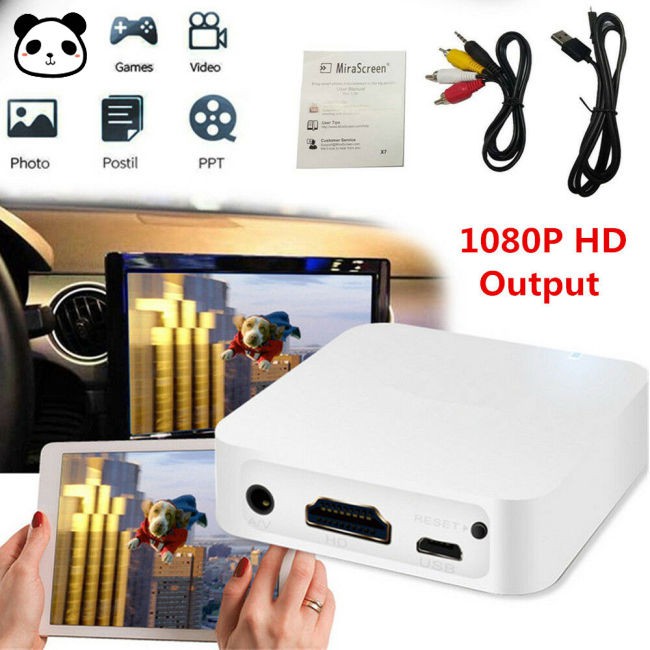 Car WiFi Display Miracast Box Mirror Link Adapter Airplay DLNA Android iOS