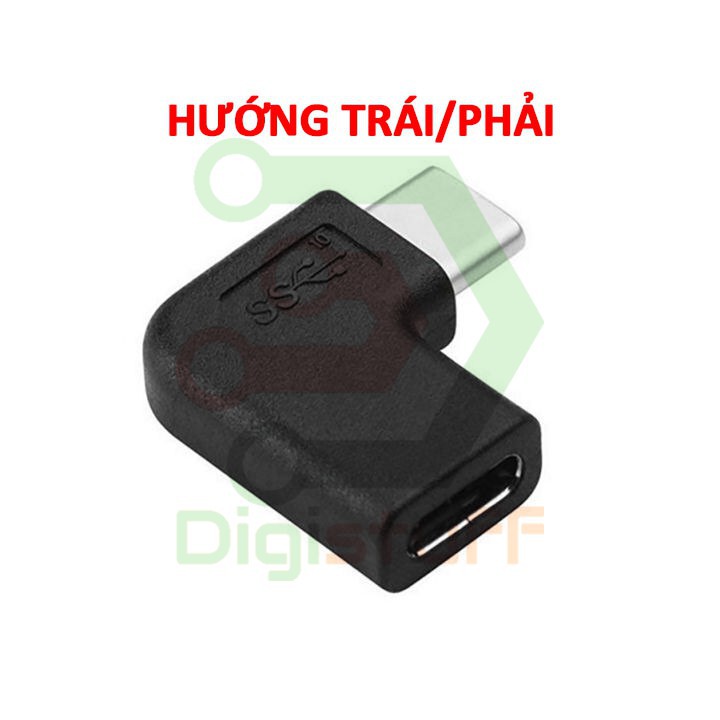 Đầu nối USB Type C vuông góc - chuyển sang cáp USB Type C vuông góc 95