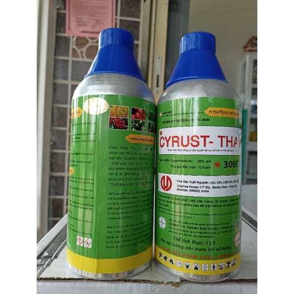 Cyrux thái 300EC trừ sâu kháng rầy bọ trĩ bọ xít bọ nhảy chai nhôm 450ml và 1 lít