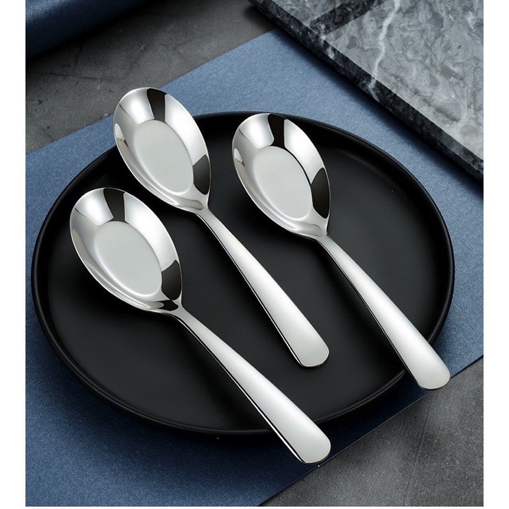 Muỗng thìa cơm phở súp inox cao cấp thép không gỉ - CANH CAM