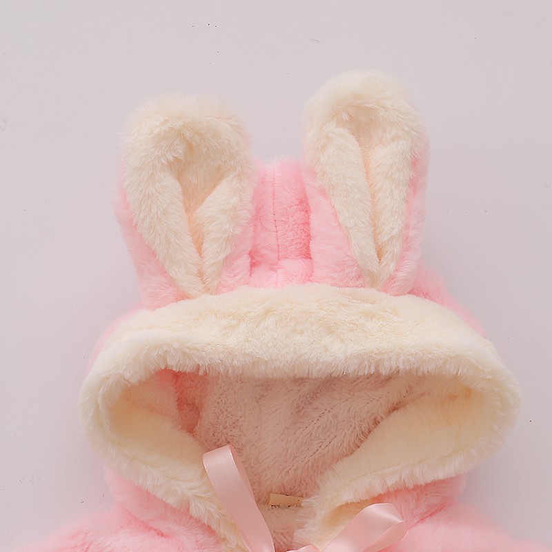 Áo Khoác Sweater Mùa Đông 2023 Có Mũ Trùm Phối Lông Dễ Thương Cho Bé Gái 6 Tháng Đến 2 Tuổi