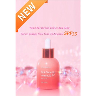 Serum dưỡng trắng căng bóng cellapy pink tone up