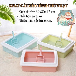 Khay cát vệ sinh cho mèo tặng kèm xẻng