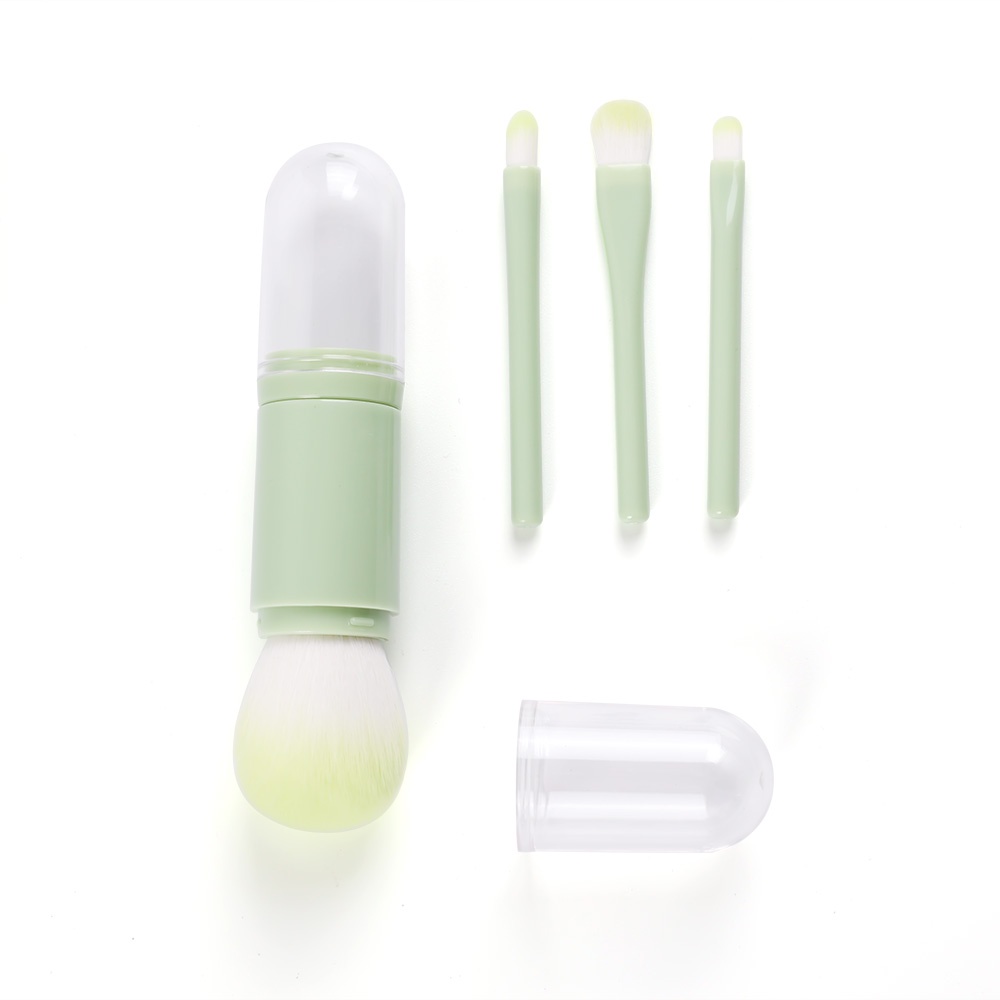 [Hàng mới về] Bộ cọ trang điểm chuyên nghiệp thiết kế 4 in 1 tiện dụng