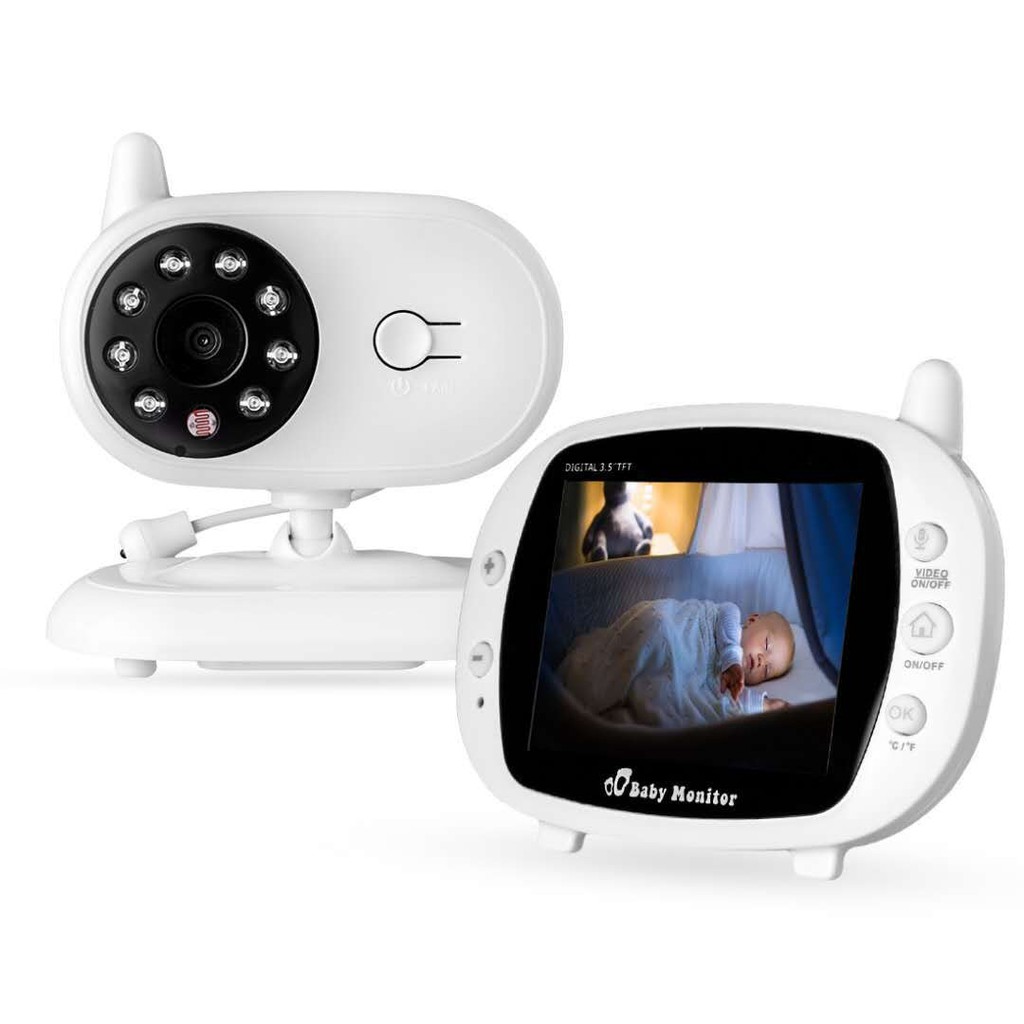Máy báo khóc Baby Monitor CORKY BABY MBK05  Full HD 3,5 inh siêu nét