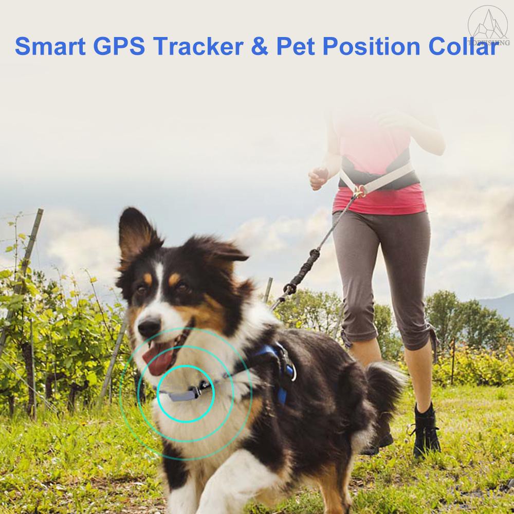 Tfh Smart GPS Tracker GSM Pet Position Collar IP67 Protection Multiple Positioning Mode Geo-Fence SOS Realtime Tracker A