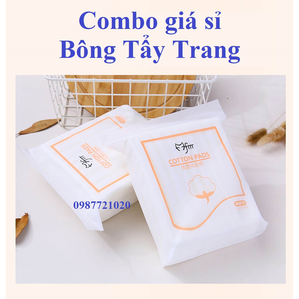 Giá sỉ | Bông Tẩy Trang 3 Lớp Cotton Pads 222 miếng| HAPPY SHOP 888