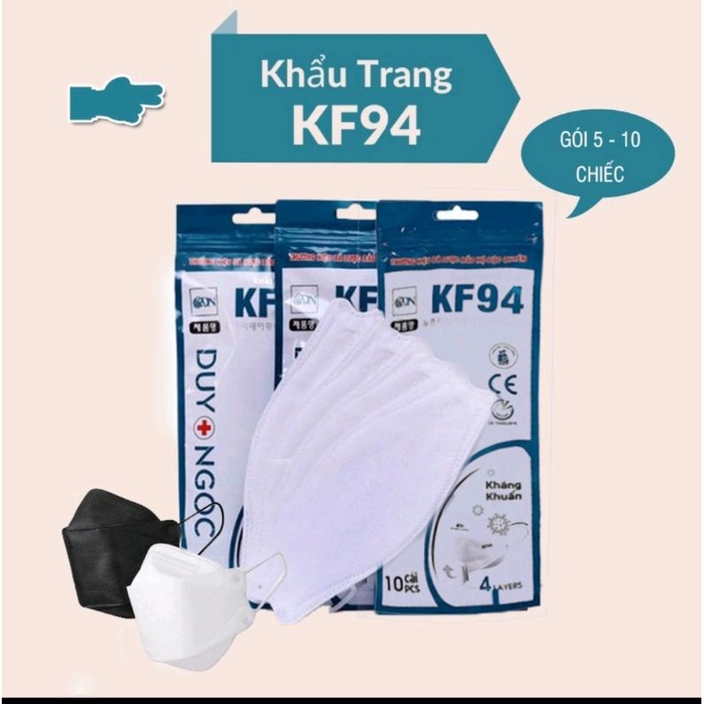 [Combo 300 chiếc] Khẩu Trang KF94 Duy Ngọc_Kháng Khuẩn_Chống bụi mịn