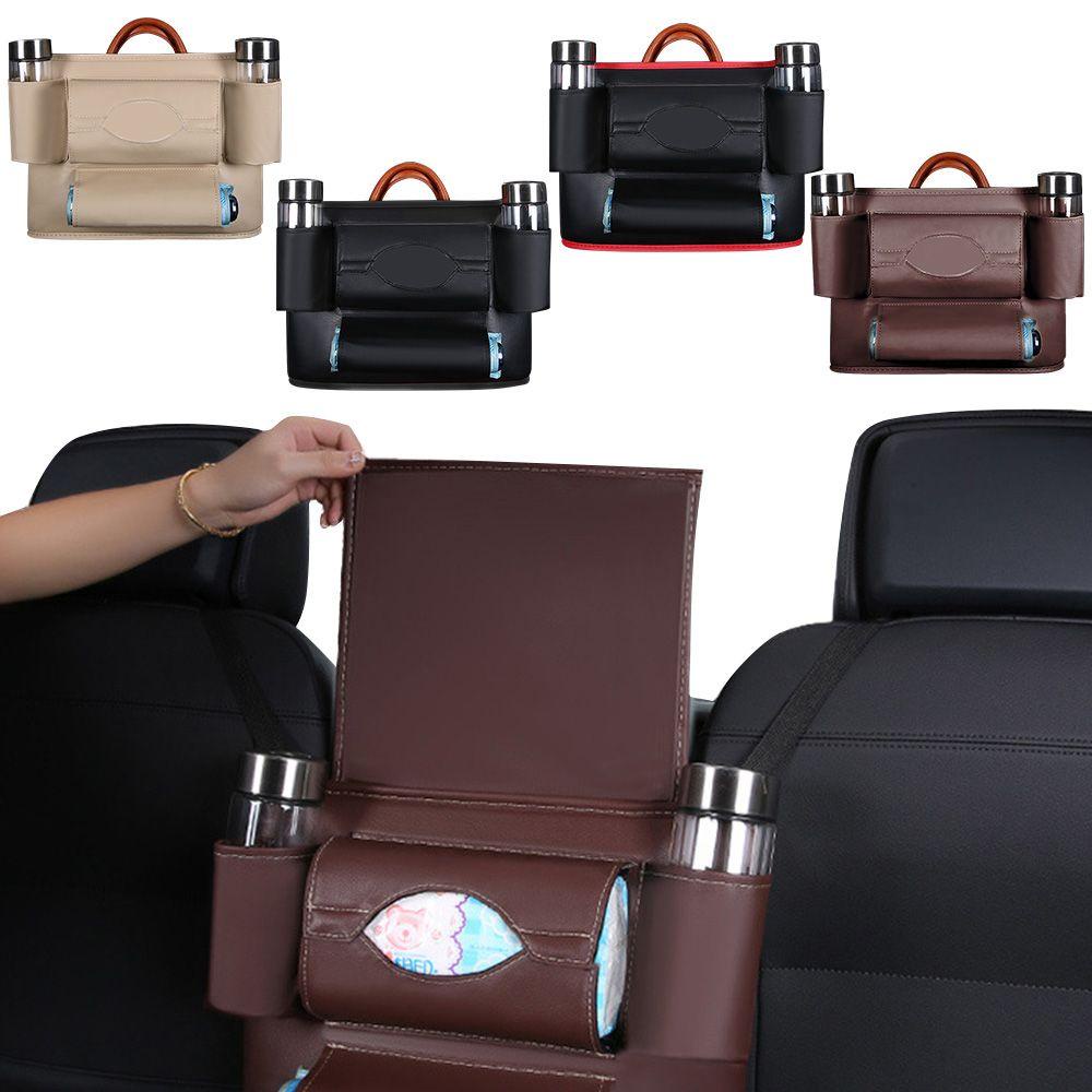 MYRONGVN Túi Lưới Đựng Đồ Đa Năng Có Thể Gấp Gọn Gắn Lưng Ghế Xe Hơi