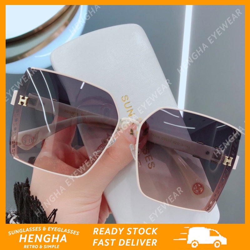 Kính Chống Nắng Gọng Kim Loại Phong Cách Thời Trang Hàn Quốc