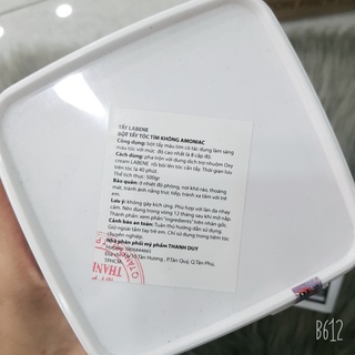 ( Hàng chính hãng) Bột tẩy tóc tím không amoniac Labene 500g