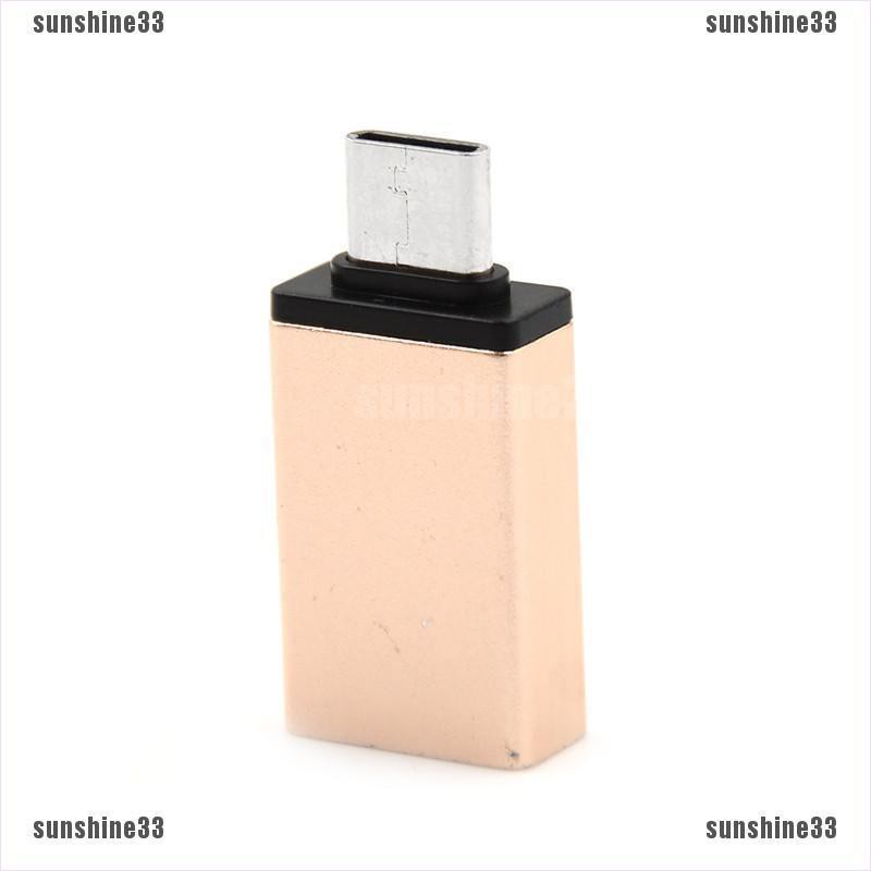 1Pc USB Type C Male to USB 3.0 Female OTG Data Sync Adapter For Phone Macbook