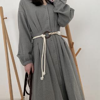 Thắt Lưng Dây Thừng Phối Khóa Tròn Phong Cách Bohemian