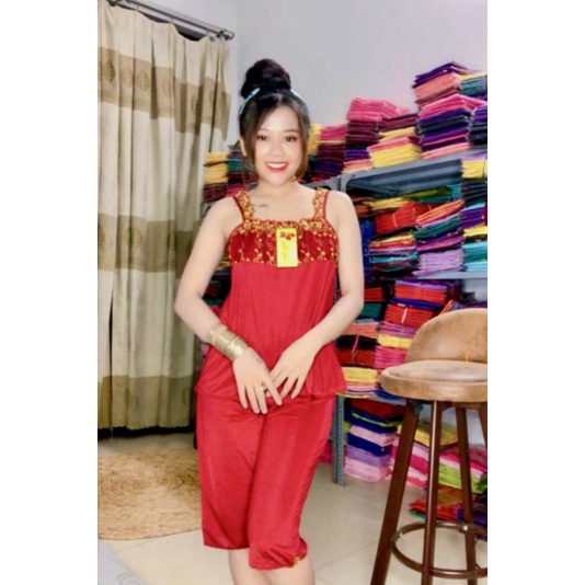 Đồ Bộ Thun Lạnh Nhún Ren ẢNH THẬT Size 4(60-65kg) | BigBuy360 - bigbuy360.vn