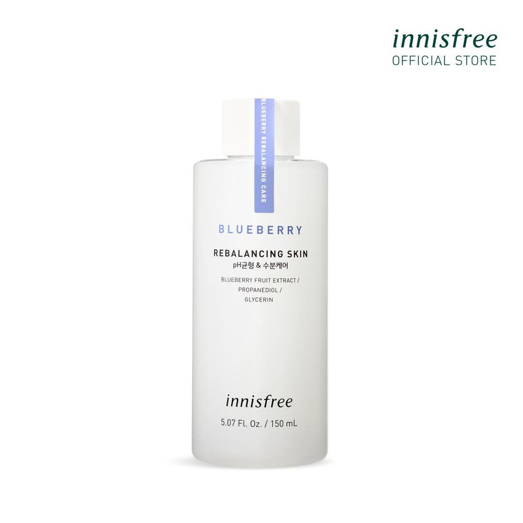 Nước cân bằng dưỡng ẩm từ blueberry innisfree Blueberry Rebalancing Skin 150ml