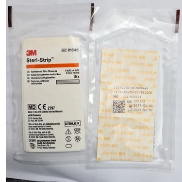 Miếng dán thay chỉ khâu da 3M Steri-Strip 6mmx100mm mã 1546