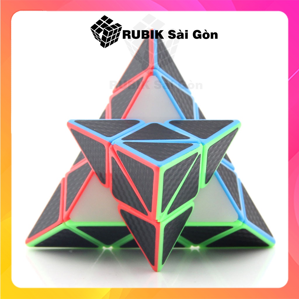 Rubik Biến Thể Carbon Fiber 2x2 3x3 4x4 5x5 Rubic Skewb Megaminx Square 1 Pyraminx SQ1 Tam Giác Đẹp Khó Giá Rẻ Nhất