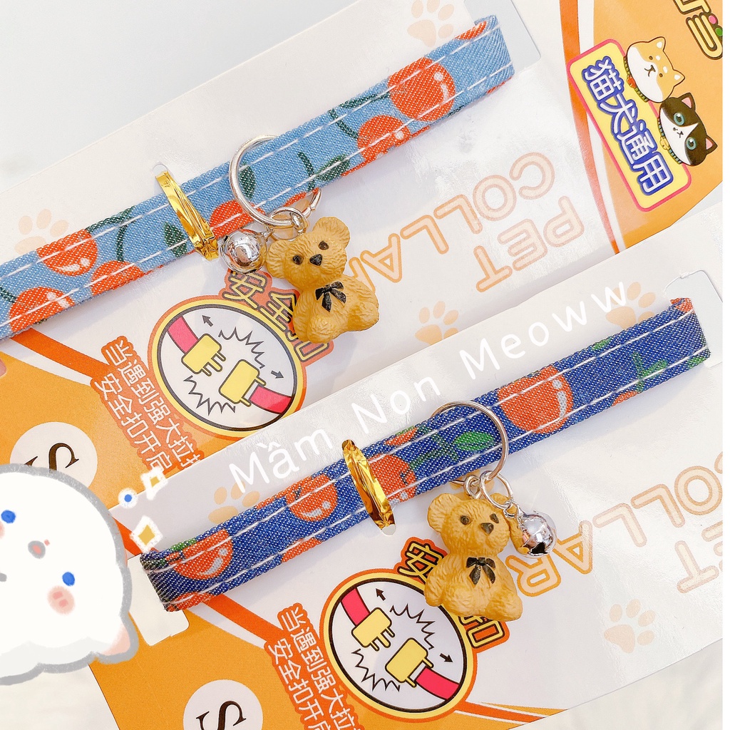 [Thời trang thú cưng] Vòng Cổ Hình Chú Gấu Siêu Cute Cho Thú Cưng - Hàng Độc Lạ Giá Rẻ Vô Địch
