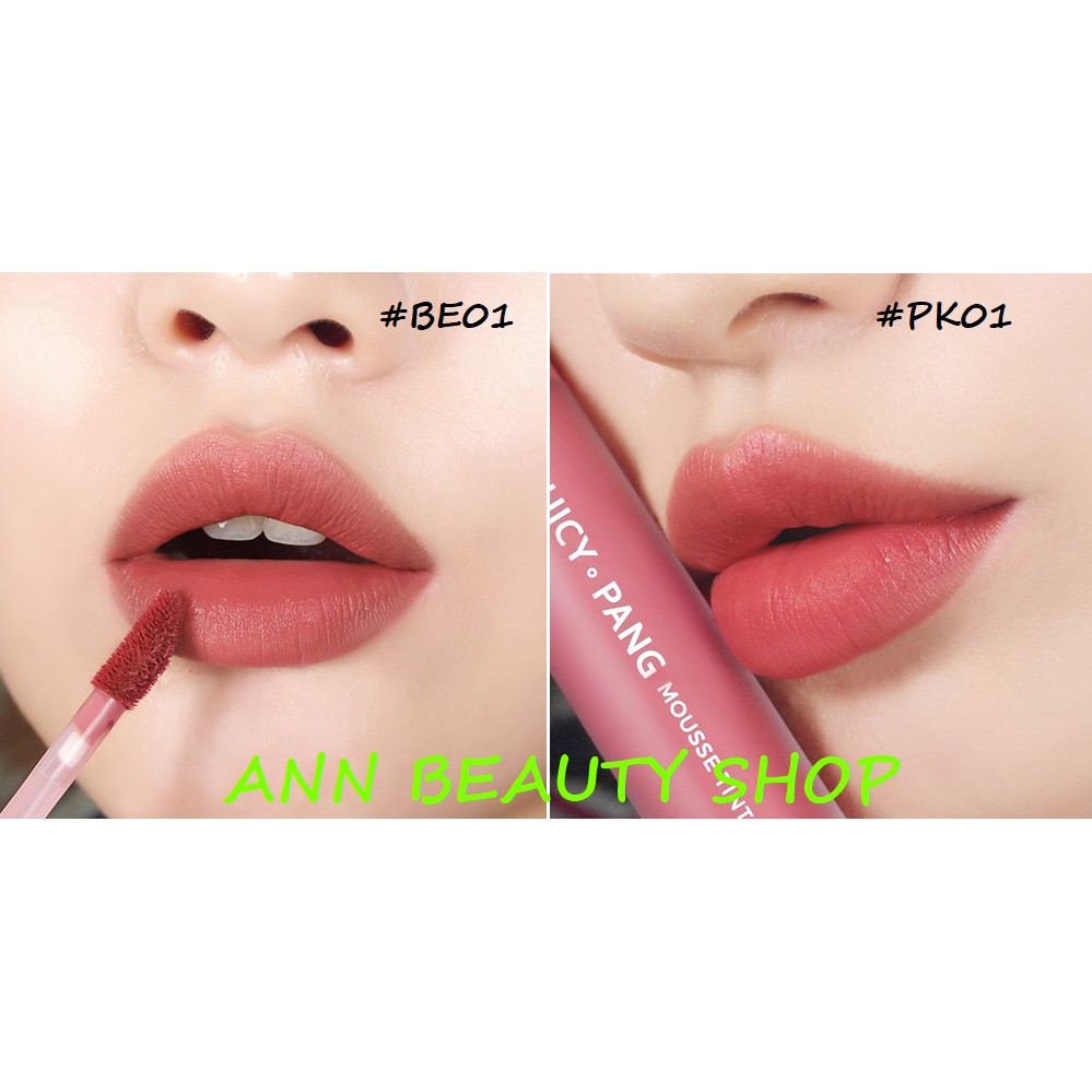 SON JUICY PANG MOUSSE TINT (màu mới) (DATE 8/2022)