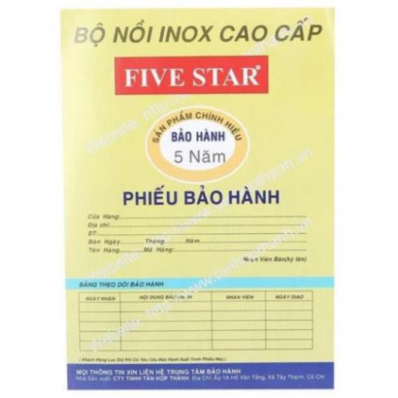 Bộ 3 Nồi Inox 3 Đáy Nắp Kính Fivestar FS06CG - Hàng Chính Hãng